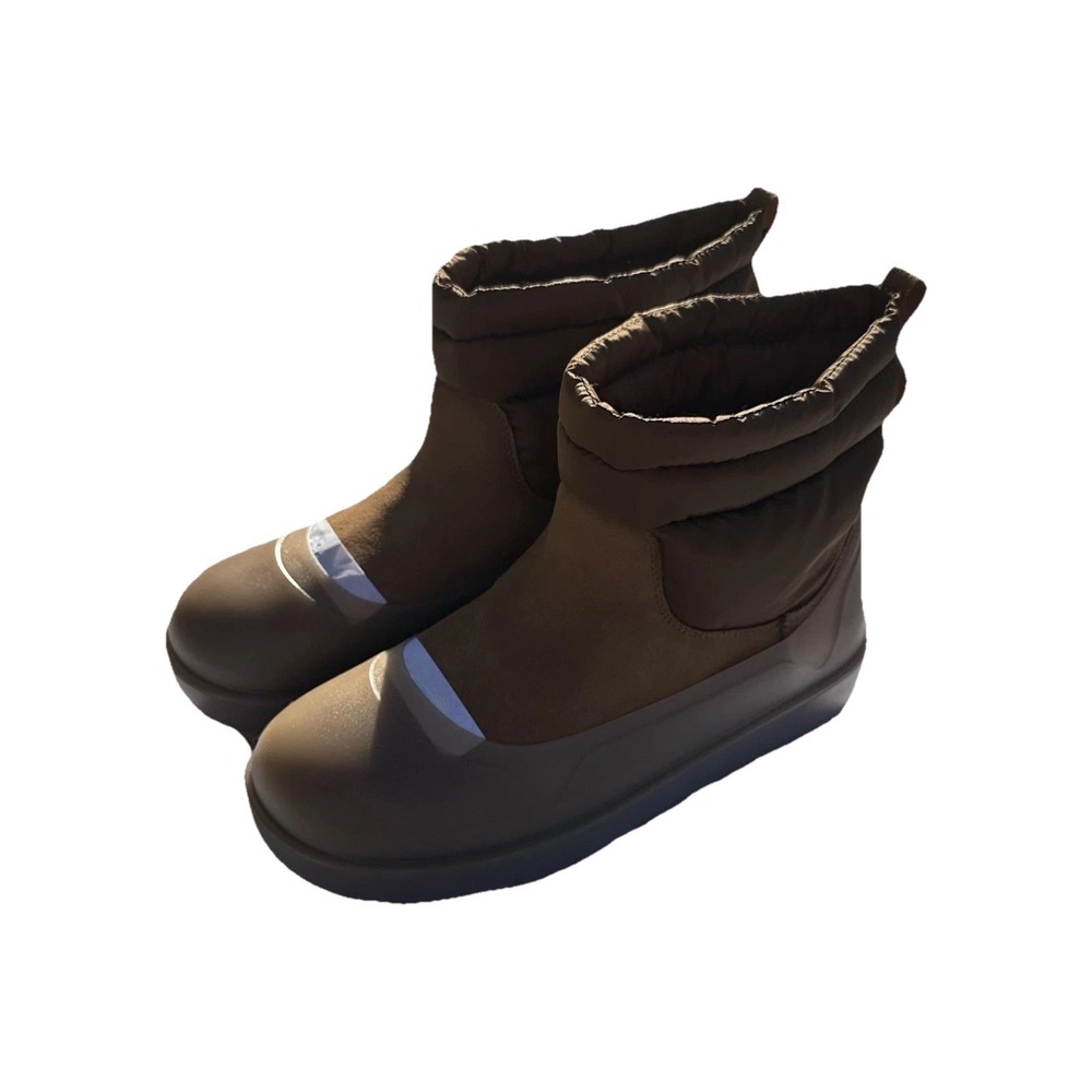 UGG CLASSIC MINI MOD WEATHER BOOTS SILICONE UGG PLUSH LINED CHESNUT SIZE 12